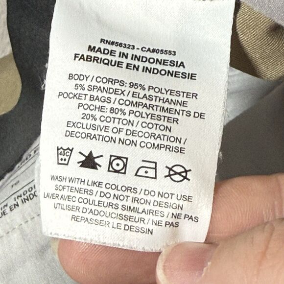 Nike Golf Dri Fit Casual Flat Front Chino Shorts Mens Size 38 Beige - Picture 6 of 6